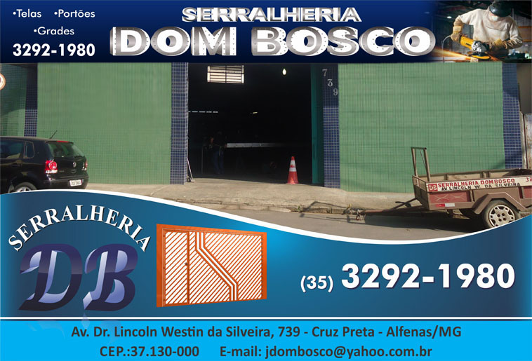 Banner SERRALHERIA DOM BOSCO